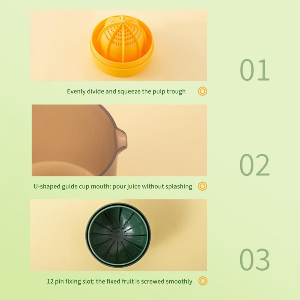 VoltMix™ CitrusMate – Manual Lemon & Orange Squeezer, Portable & Easy-Clean