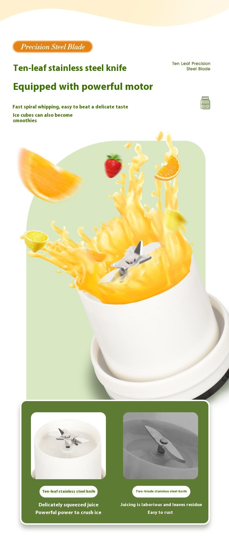 VoltMix™ OSTMARS – Automatic Mini Blender Cup for Smoothies & Drinks