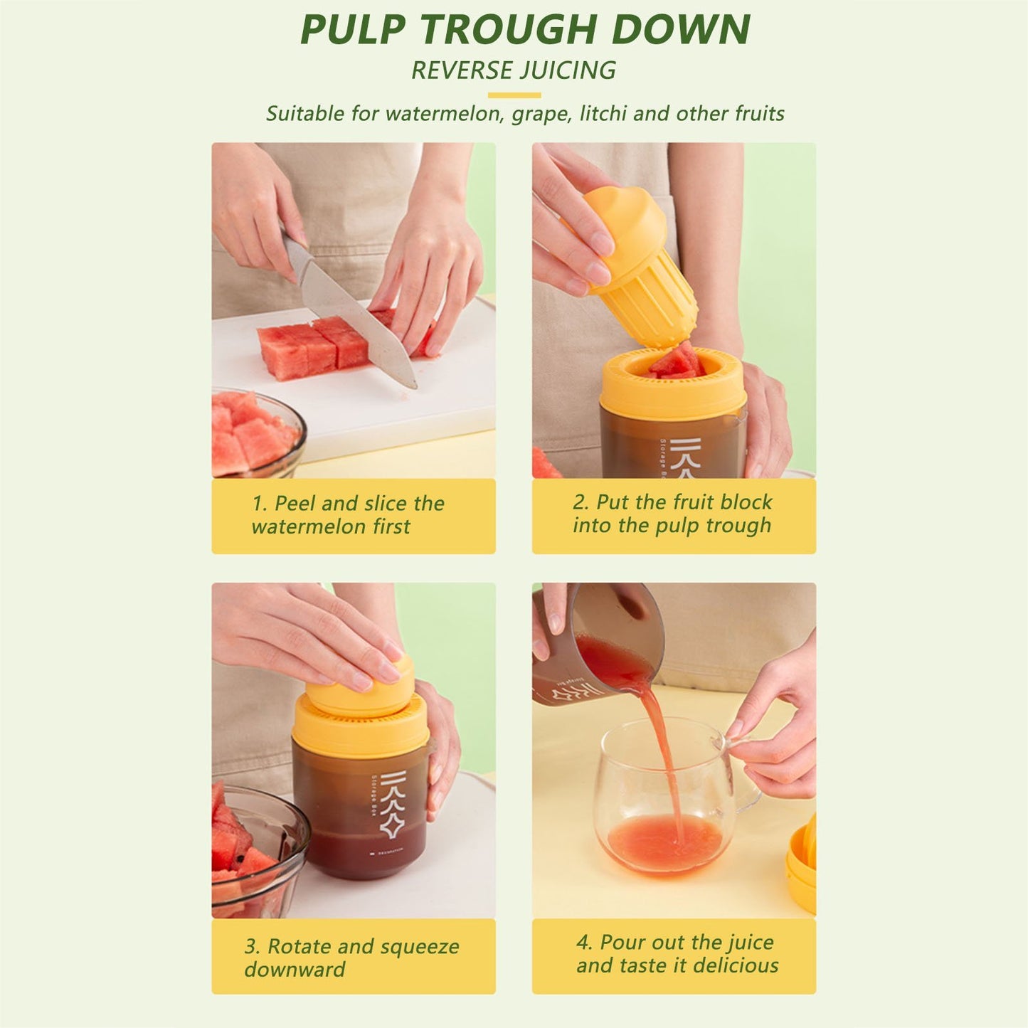 VoltMix™ CitrusMate – Manual Lemon & Orange Squeezer, Portable & Easy-Clean